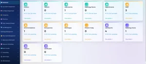 Clinic and Hospital Management Software dashboard